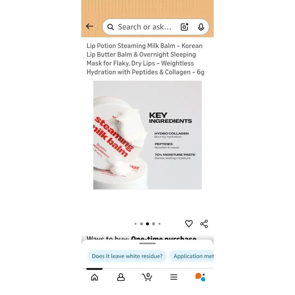 Steaming Milk Balm Lip Conditioning Balm By alternativestereo